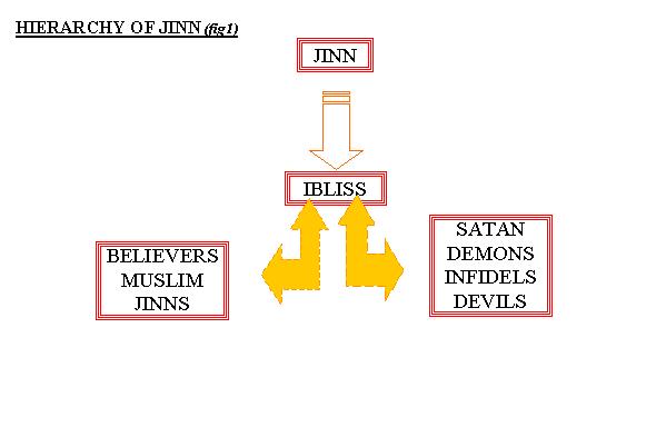This Diagram Demonstrates How The  Jinn Have Been Distributed With Regards To The State Of Their Beliefs And Deeds.